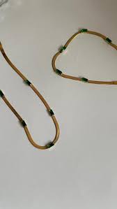 Vintage green necklace