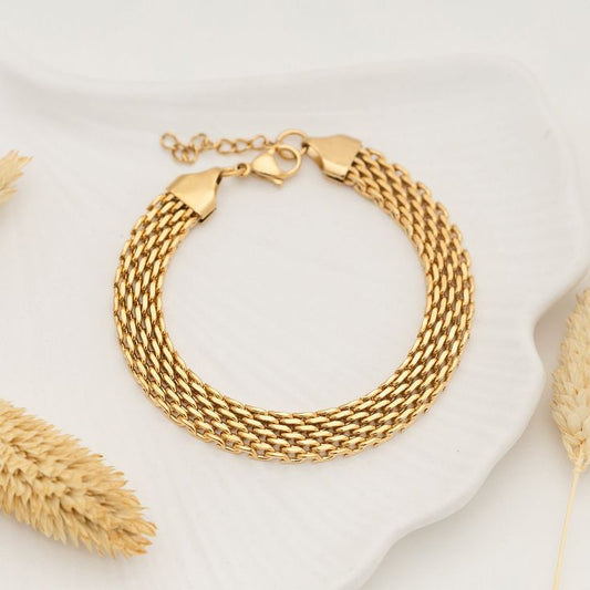 Mesh chain bracelet