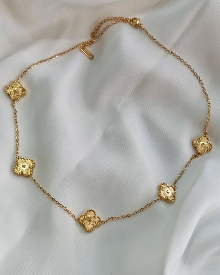 Golden Clover Necklace