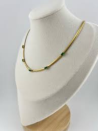 Vintage green necklace